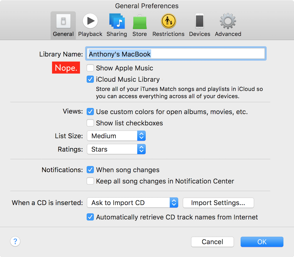 I was so happy when this checkbox was added to iTunes.