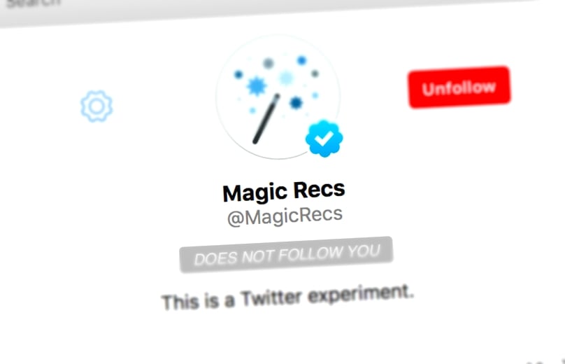 Magic Recs profile Sad.