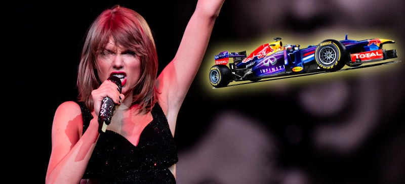 Can Taylor Swift save F1? (From Jalopnik, who got it from Getty Images)